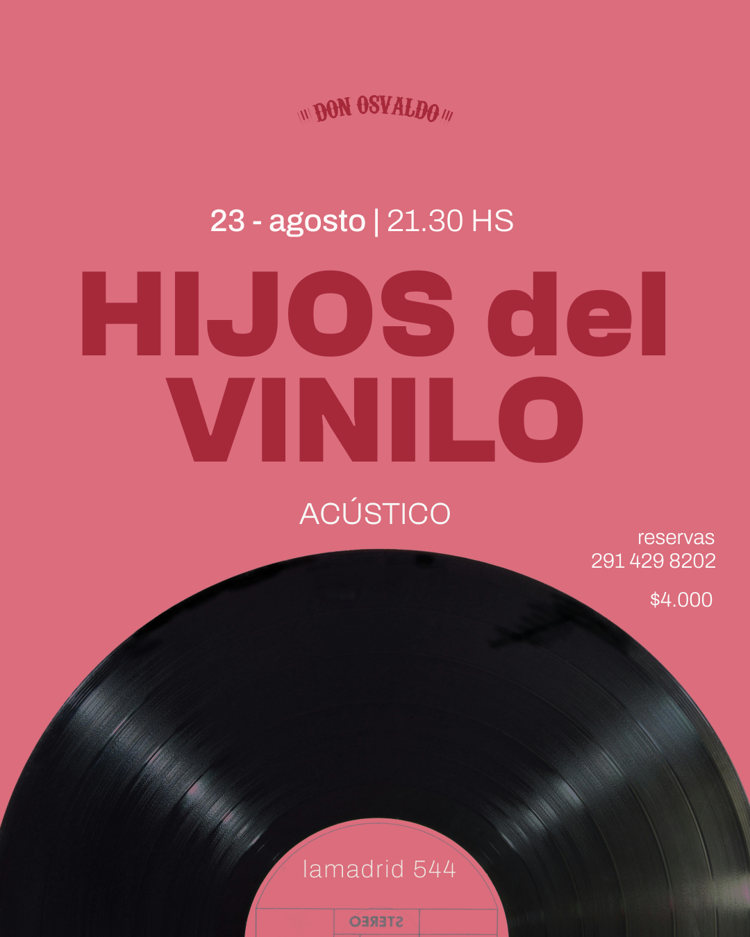 banda de musica hijos del vinilo acustico