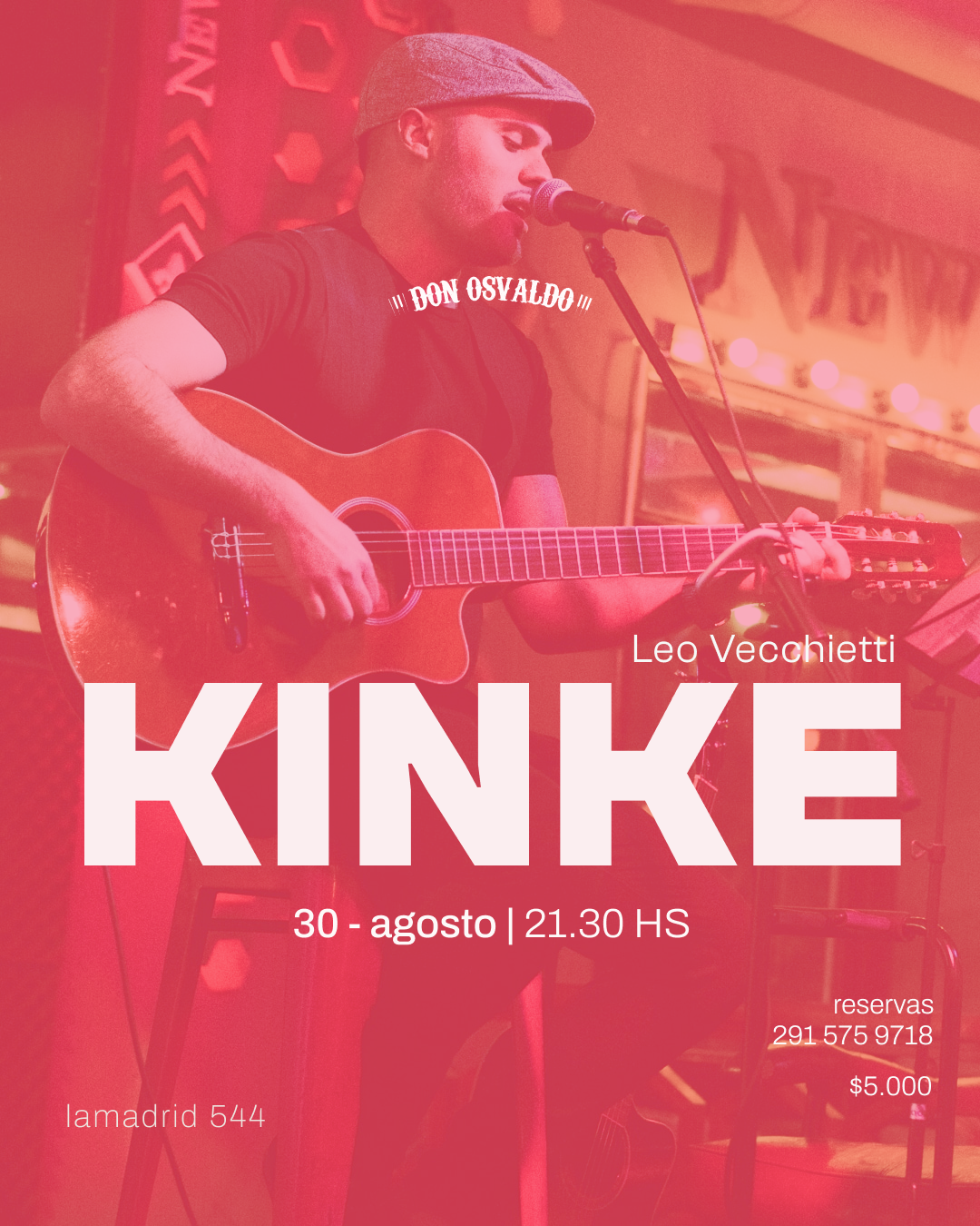 Leo Vecchietti - Guitarra y voz KINKE