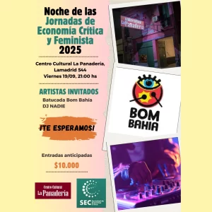 Noche de jornada de economia fenimista.